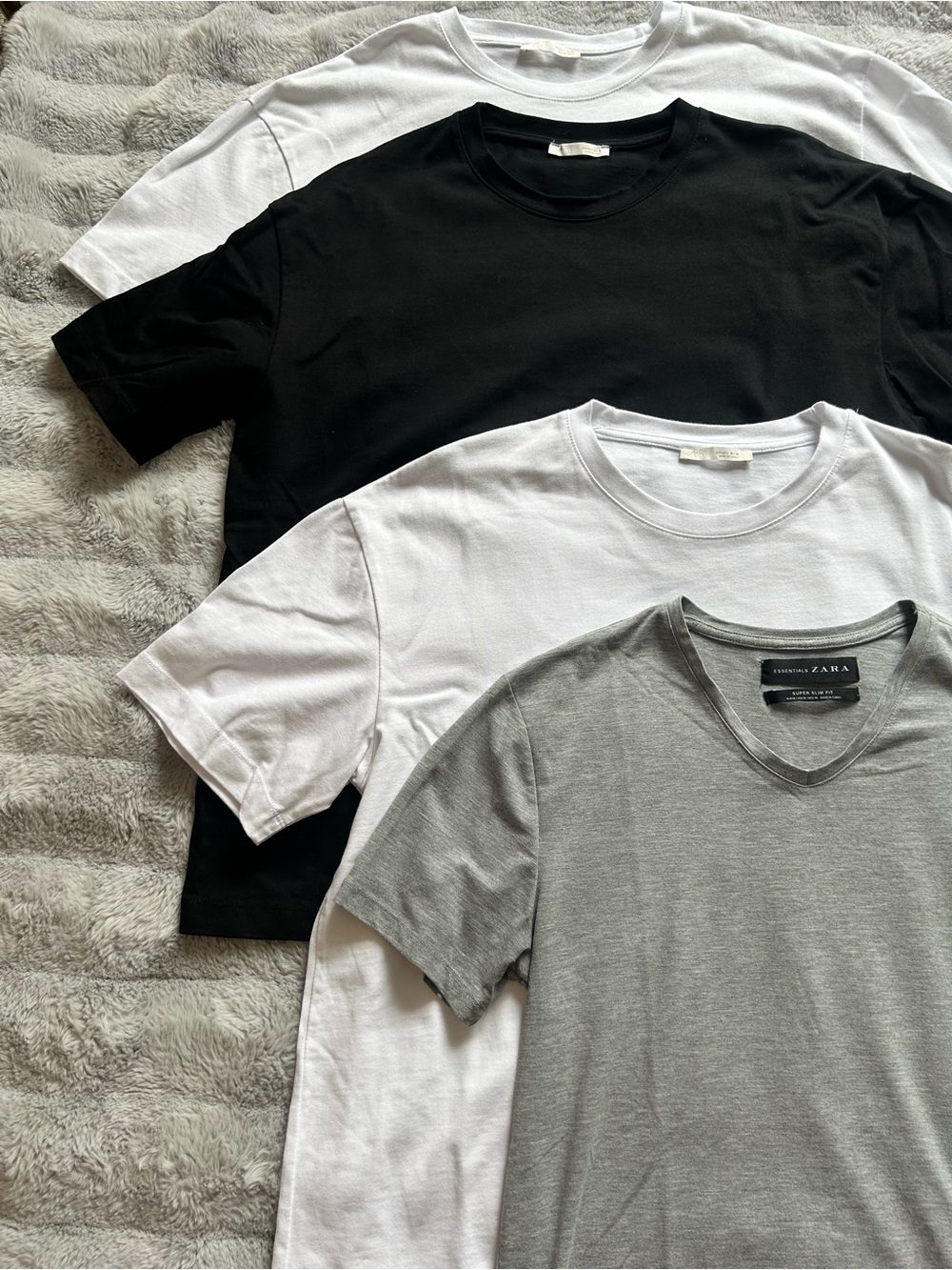 Men’s Zara Bundle Short Sleeve Tee Pack — Black, White & Gray